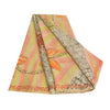 Sanskriti Vintage Indian Sarees 100% Pure Crepe Silk Printed Sari Craft Sustainable Fabric