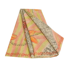 Load image into Gallery viewer, Sanskriti Vintage Indian Sarees 100% Pure Crepe Silk Printed Sari Craft Fabric
