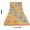 Sanskriti Vintage Indian Sarees 100% Pure Crepe Silk Printed Sari Craft Sustainable Fabric