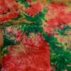 Sanskriti Vintage Sarees Indian Red Tie-Dye Pure Crepe Silk Sari Craft Sustainable Fabric