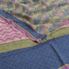 Sanskriti Vintage Sarees Indian Multi Pure Crepe Silk Printed Sari Craft Sustainable Fabric