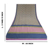 Sanskriti Vintage Sarees Indian Multi Pure Crepe Silk Printed Sari Craft Sustainable Fabric
