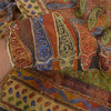 Sanskriti Vintage Sarees i multi-håndperletrykt ren crepe silke sari i bæredygtigt stof