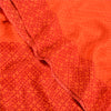 Sanskriti Vintage Sarees Indian Orange Pure Crepe Silk Sari Printed Craft Sustainable Fabric
