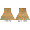 Sanskriti Vintage Sarees Indian Multi Pure Crepe Silk Printed Sari Craft Sustainable Fabric