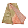 Sanskriti Vintage Sarees Multi From India Printed Pure Crepe Silk Sari Sustainable Fabric