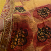 Sanskriti Vintage Sarees Red Indian Pure Crepe Silk Printed Sari Craft Sustainable Fabric