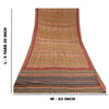 Sanskriti Vintage Sarees Multi Hand Bead Print Pure Crepe Silk Sari Craft Sustainable Fabric