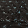Sanskriti Vintage Black Sarees Pure Crepe Silk Embroidered Sari Craft Sustainable Fabric