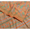 Sanskriti Vintage Sarees Multi Pure Crepe Silk Printed Sari Soft Craft Sustainable Fabric
