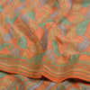 Sanskriti Vintage Sarees Multi Pure Crepe Silk Printed Sari Soft Craft Sustainable Fabric