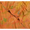 Sanskriti Vintage Sarees Indian Multi Pure Crepe Silk Printed Sari Craft Sustainable Fabric