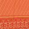 Sanskriti Vintage Sarees Indian Peach Pure Crepe Silk Printed Sari Craft Sustainable Fabric