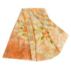 Sanskriti Vintage Sarees Multi 100% Pure Crepe Silk Printed Sari Craft Sustainable Fabric