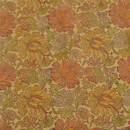 Sanskriti Vintage Sarees Indian Multi Pure Crepe Silk Printed Sari Craft Sustainable Fabric