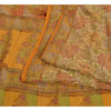 Sanskriti Vintage Sarees Indian Multi Pure Crepe Silk Printed Sari Craft Sustainable Fabric