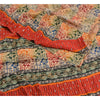 Sanskriti Vintage Sarees Multi Pure Crepe Silk Sparkle Printed Sari Craft Sustainable Fabric