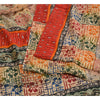 Sanskriti Vintage Sarees Multi Pure Crepe Silk Sparkle Printed Sari Craft Sustainable Fabric