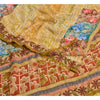 Sanskriti Vintage Sarees Indian Multi Pure Crepe Silk Printed Sari Craft Sustainable Fabric