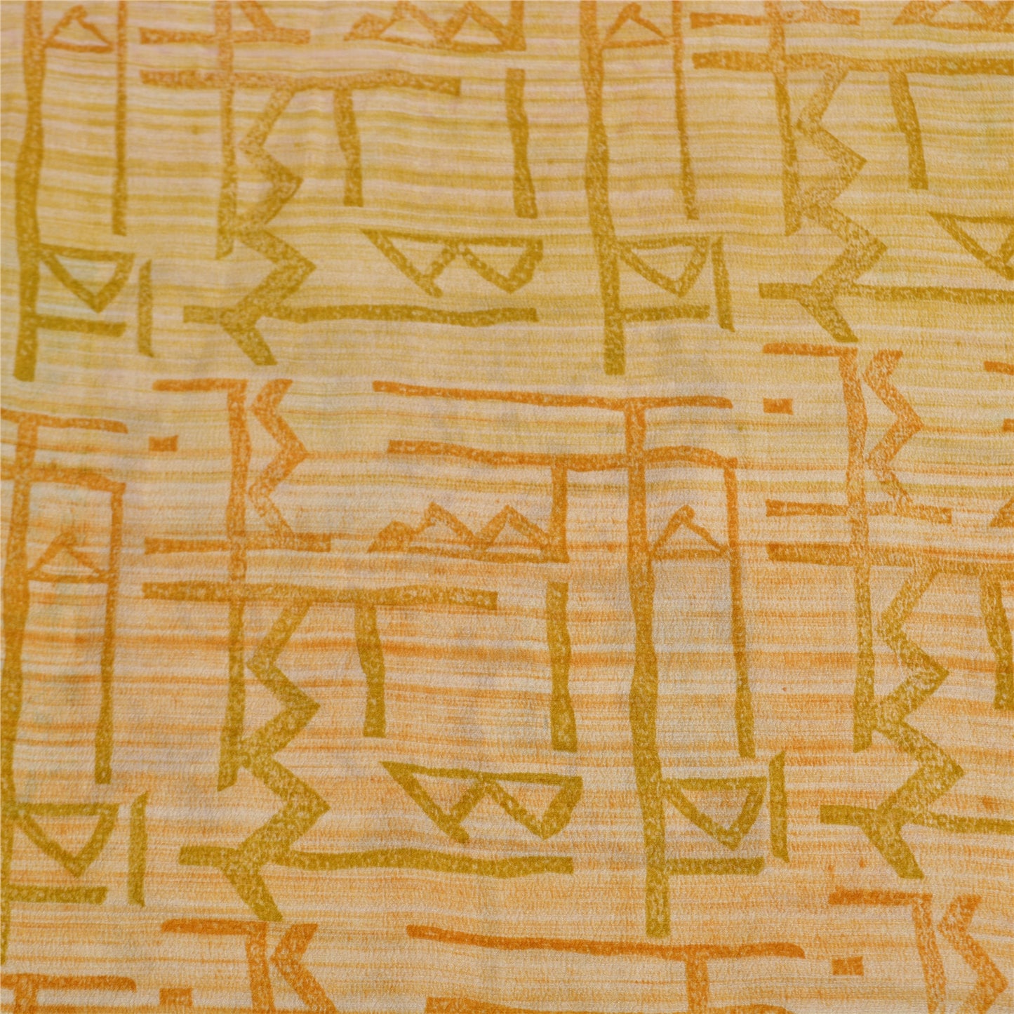 Sanskriti Vintage Sarees Indian Multi Pure Crepe Silk Printed Sari Craft Sustainable Fabric