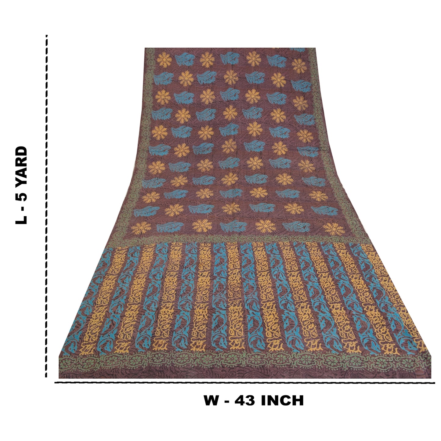 Sanskriti Vintage Sarees Mauve Hand Block Printed Pure Crepe Silk Sari Sustainable Fabric