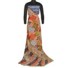 Sanskriti Vintage Sarees Multi 100% Pure Crepe Silk Printed Sari Craft Sustainable Fabric