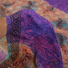 Sanskriti Vintage Sarees Multi 100% Pure Crepe Silk Printed Sari Craft Sustainable Fabric