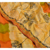 Sanskriti Vintage Sarees Indian Multi Pure Crepe Silk Printed Sari Craft Sustainable Fabric