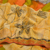 Sanskriti Vintage Sarees Indian Multi Pure Crepe Silk Printed Sari Craft Sustainable Fabric