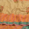 Sanskriti Vintage Sarees Multi Pure Crepe Silk Printed Sari Floral Craft Sustainable Fabric