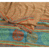 Sanskriti Vintage Sarees Indian Multi Pure Crepe Silk Printed Sari Craft Sustainable Fabric