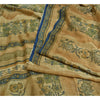 Sanskriti Vintage Sarees Multi Indian Pure Crepe Silk Printed Sari Craft Sustainable Fabric