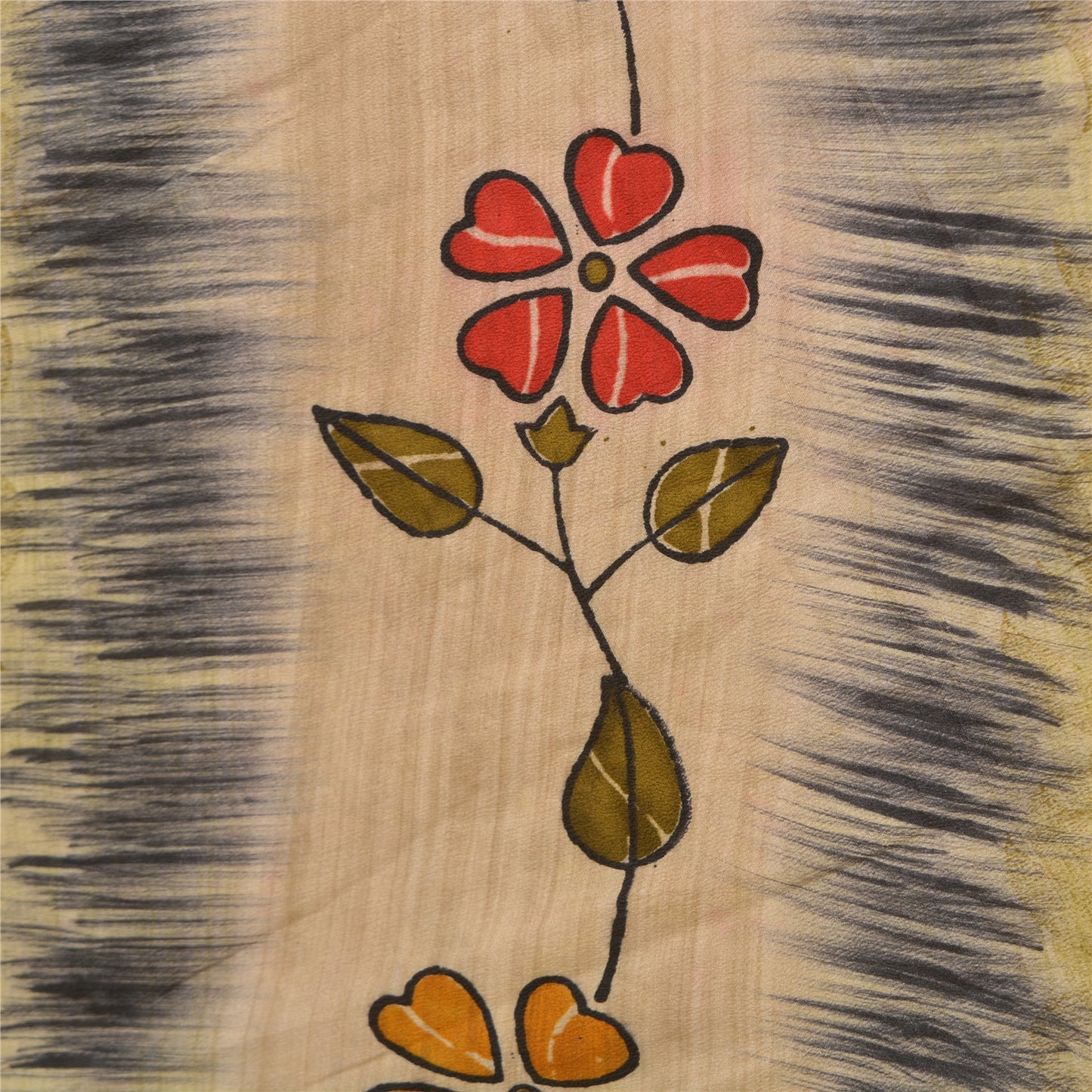 Sanskriti Vintage Sarees Pastel-Green Pure Crepe Silk Sari Soft 5yd Craft Sustainable Fabric