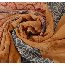 Load image into Gallery viewer, Premium Brown Saree 100% Pure Crepe Silk Printed Craft Sari

