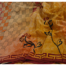Load image into Gallery viewer, Saree 100% Pure Crepe Silk Printed Fabric 5 Yard Craft Sari
