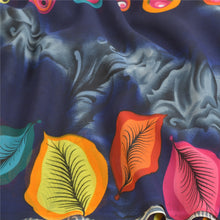 Load image into Gallery viewer, Sanskriti Vintage Blue Sarees Poly Georgette Digital Printed Sari Craft Fabric
