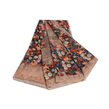 Load image into Gallery viewer, Sanskriti Vintage Black Sarees Poly Georgette Digital Printed Sari Craft Fabric

