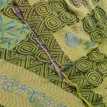 Load image into Gallery viewer, Sanskriti Vintage Purple Sarees Pure Georgette Silk Sari Printed Craft Fabric
