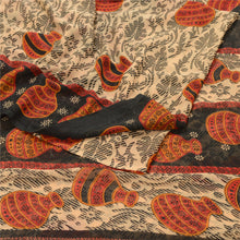 Load image into Gallery viewer, Sanskriti Vintage Red Digital Printed Sarees Poly Georgette Sari Craft Fabric
