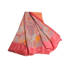 Load image into Gallery viewer, Sanskriti Vintage Pink Sarees Blend Georgette Printed Sari Soft Sewing Fabric
