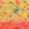 Sanskriti Vintage Lemon Sarees Pure Georgette Silk Printed Sari Craft Sustainable Fabric