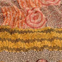 Load image into Gallery viewer, Sanskriti Vintage Red Printed Sarees Pure Georgette Silk Sari 5yd Craft Fabric
