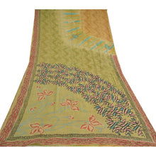 Load image into Gallery viewer, Sanskriti Vintage Multi Sarees Pure Georgette Silk Print Sari 5yd Craft Fabric
