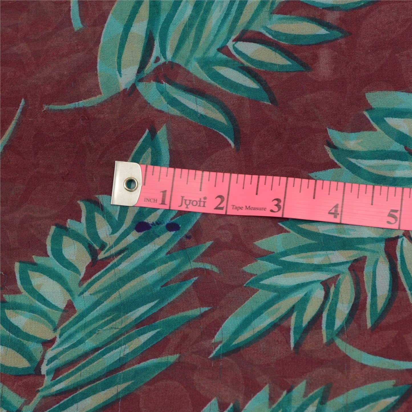 Sanskriti Vintage Grønne Ren Georgette Silke Sarier Trykt Sari 5yd Håndværk Bæredygtigt Stoff