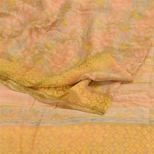 Load image into Gallery viewer, Sanskriti Vintage Sarees Indian Pink Pure Chiffon Silk Printed Sari Craft Fabric
