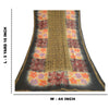 Sanskriti Vintage Multi Pure Georgette Silk Sarees Printed Sari 5yd Craft Sustainable Fabric