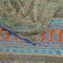 Load image into Gallery viewer, Sanskriti Vintage Green Blend Georgette Sarees Printed Sari Soft Craft Fabric
