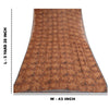 Sanskriti Vintage Brown Sarees Printed Pure Georgette Silk Sari 5yd Craft Sustainable Fabric