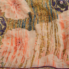 Load image into Gallery viewer, Sanskriti Vintage Red Digital Print Sarees Pure Georgette Silk Sari Craft Fabric
