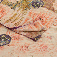 Load image into Gallery viewer, Sanskriti Vintage Red Digital Print Sarees Pure Georgette Silk Sari Craft Fabric
